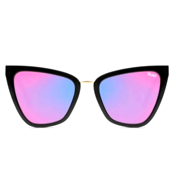Quay Australia Black to Pink Cat Eye Sunglasses Quay Australia IT main image 4